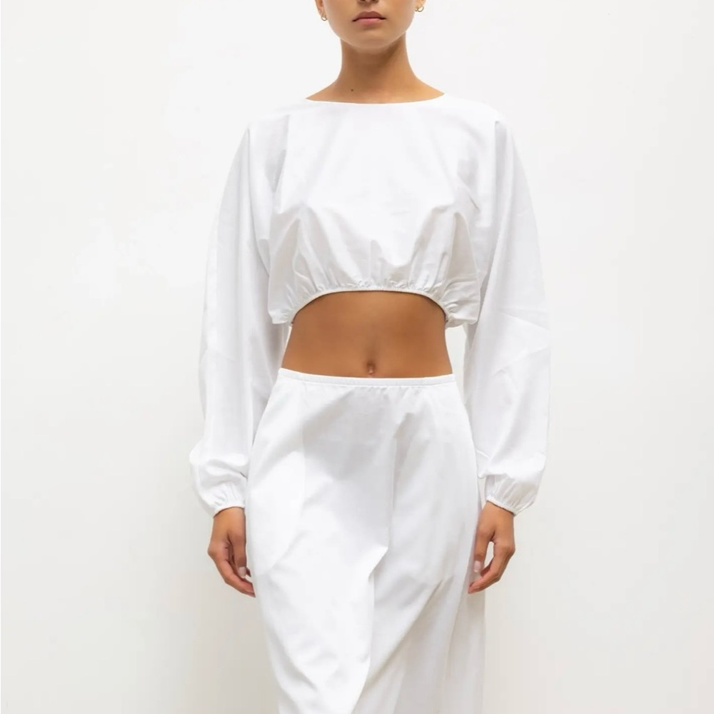 LESET Yoko Long Sleeve Blouson Top (New with Tags) - Picture 3 of 4